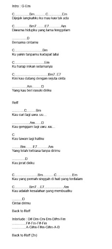 Lirik Lagu dan Chord Lagu Indonesia. Lyric & Chord: August 2007